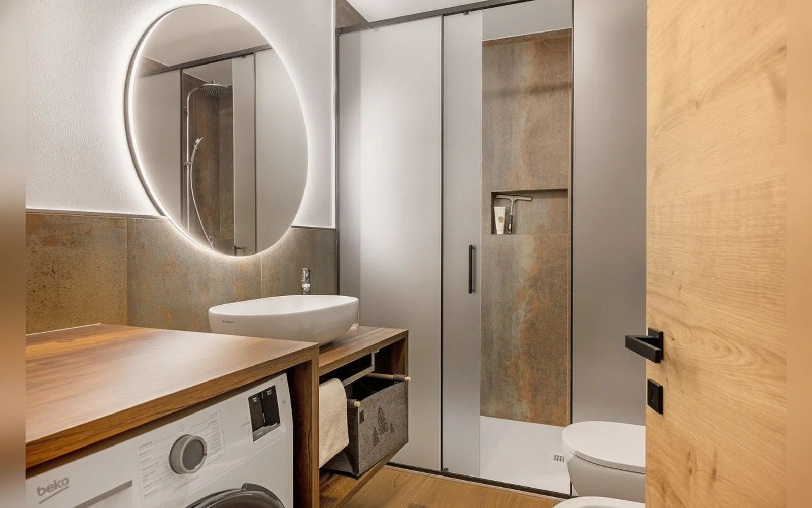 Camera con bagno privato — Rostrini family home retrait, cavalese (foto 29)